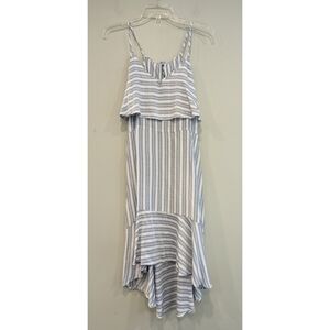 Carly Jean Los Angeles Blue and White Striped Dress
